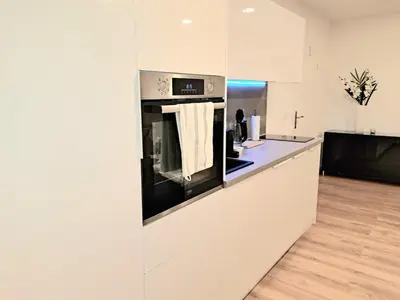 Küche/Küchenzeile in der Unterkunft Enjoy Dresden Appartement