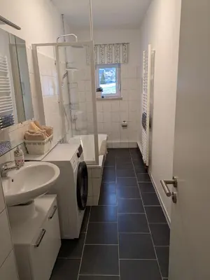 Ein Badezimmer in der Unterkunft Ferienwohnung Zur Coleus-Farm