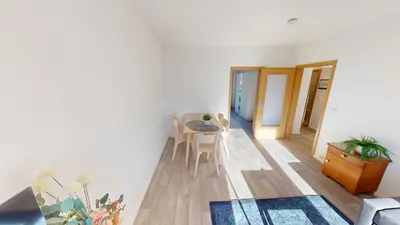 Ein Sitzbereich in der Unterkunft 3-Raum-Appartement nahe Stadtpark, WLAN