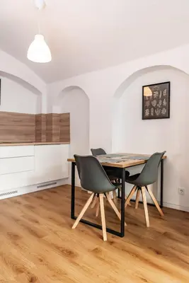 Grundriss der Unterkunft Gewölbewohnung mit Terrasse