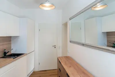 Küche/Küchenzeile in der Unterkunft Kleines Apartment für 3