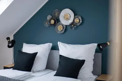 Ein Bett oder Betten in einem Zimmer der Unterkunft Apartment in Schloßchemnitz l Aufzug l W-Lan l Badewanne