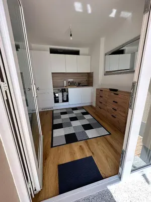 Küche/Küchenzeile in der Unterkunft Barrierearmes Mini Apartment