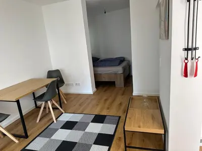 Ein Bett oder Betten in einem Zimmer der Unterkunft Barrierearmes Mini Apartment