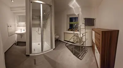 Ein Badezimmer in der Unterkunft Ferienwohnung Heike Rinno