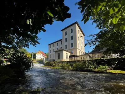 Das Gebäude in dem sich die Ferienwohnung befindet