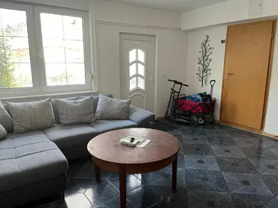Ein Sitzbereich in der Unterkunft Holiday Home Frenkel