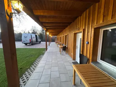 Das Gebäude in dem sich die Pension befindet