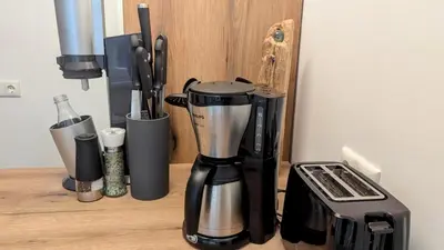 Kaffee-/Teezubehör in der Unterkunft Urlaubsresidenz Schlossblick