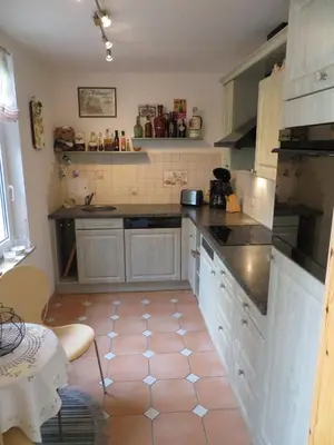 Küche/Küchenzeile in der Unterkunft Ferienwohnung Dörner