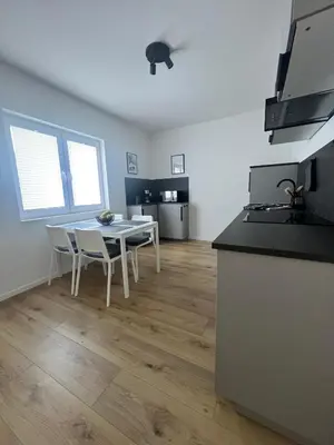 Küche/Küchenzeile in der Unterkunft Exklusive und moderne Ferienwohnung