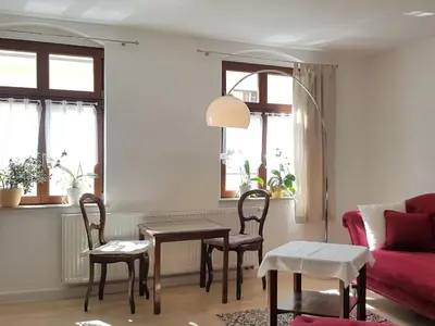 Ein Sitzbereich in der Unterkunft above the studio 2 Comfortable holiday residence