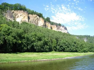 Naturlandschaft in der Nähe des Ferienhauses