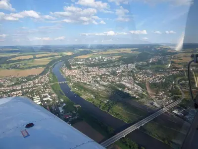 Blick auf above painters studio aus der Vogelperspektive