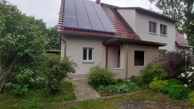 Das Gebäude in dem sich die Ferienwohnung befindet