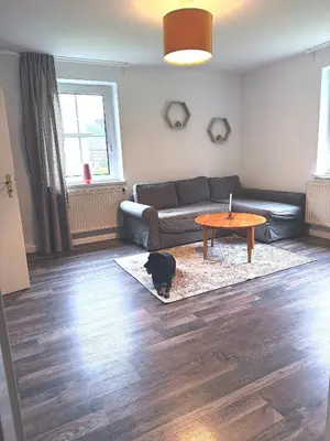 Ein Sitzbereich in der Unterkunft Ellis-Ferienwohnung-Erzgebirge