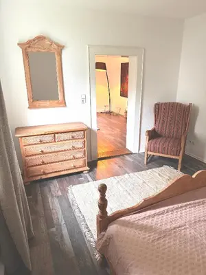 Ein Bett oder Betten in einem Zimmer der Unterkunft Ellis-Ferienwohnung-Erzgebirge