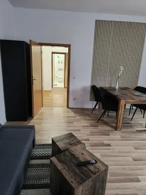 Ein Sitzbereich in der Unterkunft Zentral gelegen und voll ausgestattet