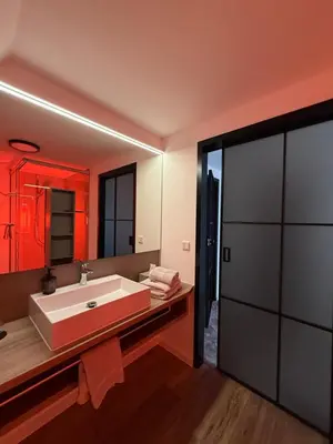 Ein Bett oder Betten in einem Zimmer der Unterkunft Apartment #3Panoramablick