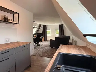 Ein Sitzbereich in der Unterkunft Apartment #3Panoramablick