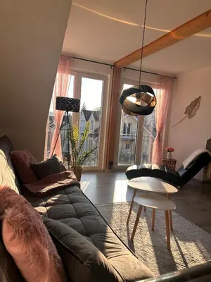 Ein Sitzbereich in der Unterkunft Appartement ZS15