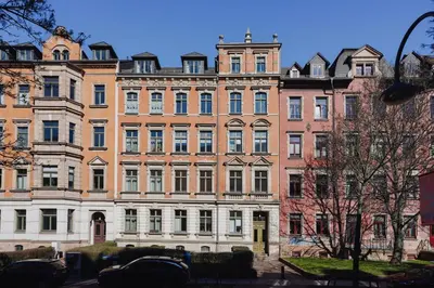 Das Gebäude in dem sich die Ferienwohnung befindet