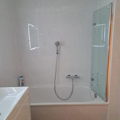 Ein Badezimmer in der Unterkunft Ferienwohnung Reichel