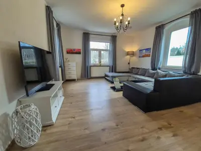 TV/Unterhaltungsangebot in der Unterkunft Villa Waldzauber