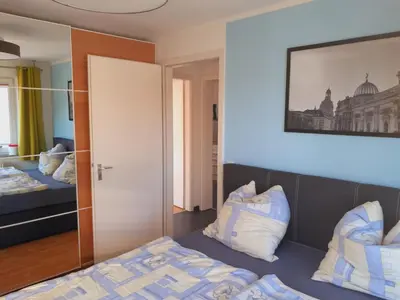 Ein Bett oder Betten in einem Zimmer der Unterkunft Zur Bastei