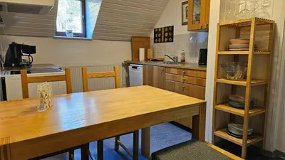 Küche/Küchenzeile in der Unterkunft Appartmenthaus Wartburg