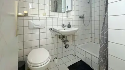 Ein Badezimmer in der Unterkunft Mini Apartment 02 in Mittweida