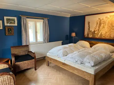 Ein Bett oder Betten in einem Zimmer der Unterkunft Ferienhaus Nicklas