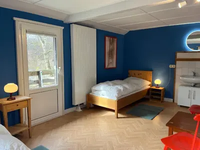 Ein Bett oder Betten in einem Zimmer der Unterkunft Ferienhaus Nicklas