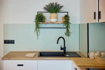 Küche/Küchenzeile in der Unterkunft Großzügiges Studio-Apartment