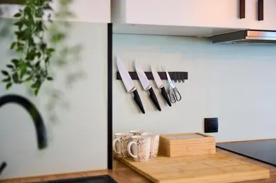 Küche/Küchenzeile in der Unterkunft Großzügiges Studio-Apartment