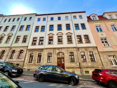 Das Gebäude in dem sich die Ferienwohnung befindet