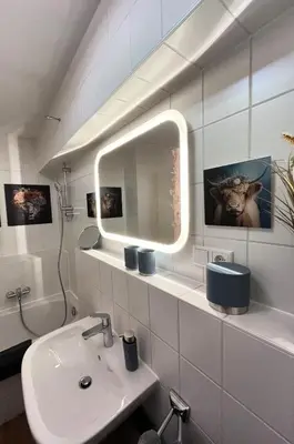 Ein Badezimmer in der Unterkunft ANER 5 elegantes Neustadt Apartment Abby