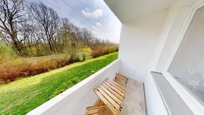 Grundriss der Unterkunft Praktisch eingerichtete Ferienwohnung, nur 5 Minuten bis zur Haltestelle Linie 5, WLAN
