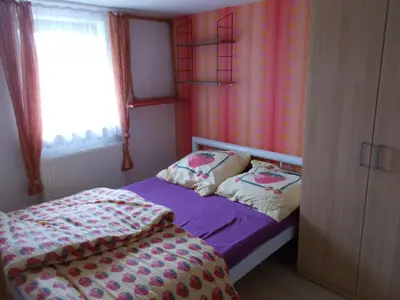 Ein Bett oder Betten in einem Zimmer der Unterkunft Muldentaler