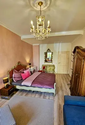 Ein Bett oder Betten in einem Zimmer der Unterkunft Privatzimmer in 4 Zimmer EG Wohnung in Altchemnitz