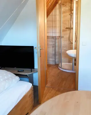 Ein Badezimmer in der Unterkunft Pension Sonne Hartha
