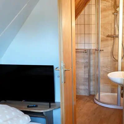 Ein Badezimmer in der Unterkunft Pension Sonne Hartha