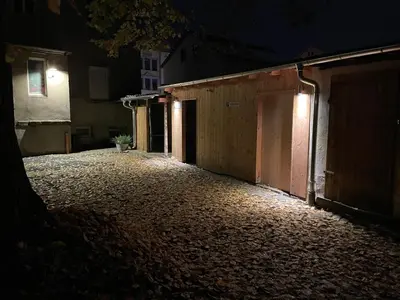 Das Gebäude in dem sich die Ferienwohnung befindet