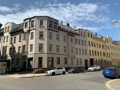 Das Gebäude in dem sich die Ferienwohnung befindet