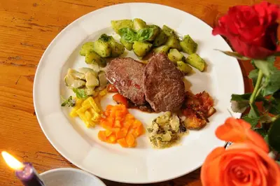 Essen in der Pension oder in der Nähe