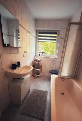 Ein Badezimmer in der Unterkunft Quartier Apartment - alte Steigerbaude