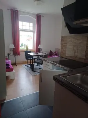 Küche/Küchenzeile in der Unterkunft Stadtvilla Nichterlein