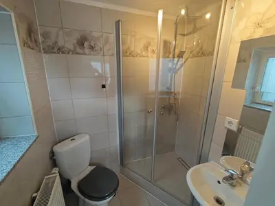 Ein Badezimmer in der Unterkunft Ferienwohnung im Herzen des Lausitzer Seenlandes