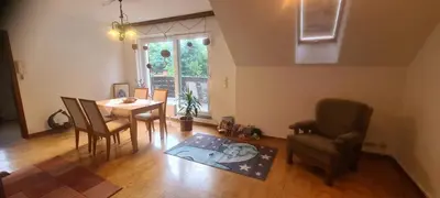 Ein Sitzbereich in der Unterkunft Pension Kaden
