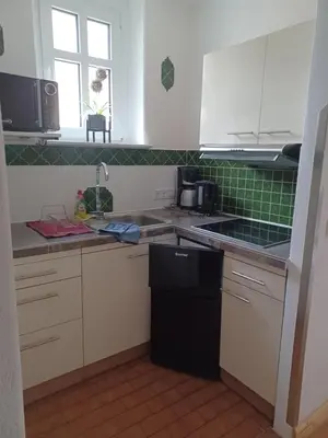 Küche/Küchenzeile in der Unterkunft Stadtvilla Nichterlein - Ferienwohnung Nr 3